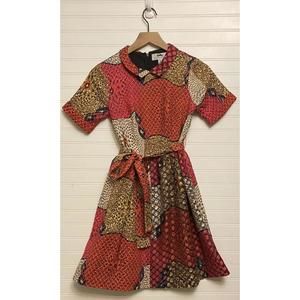 $298 Anthropologie Legend & Song Dutch Wax Pili Dress 0 by Doreen Mashika